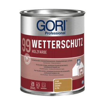 GORI 99 Deck Holzfassaden-Farbe Ocker 0,75 ltr.